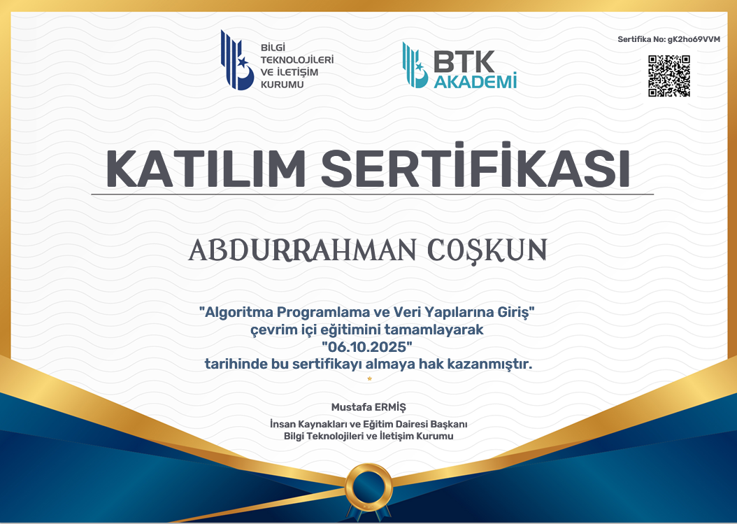 Golang Sertifikası