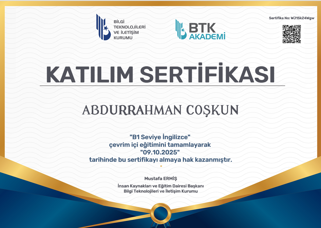 Golang Sertifikası