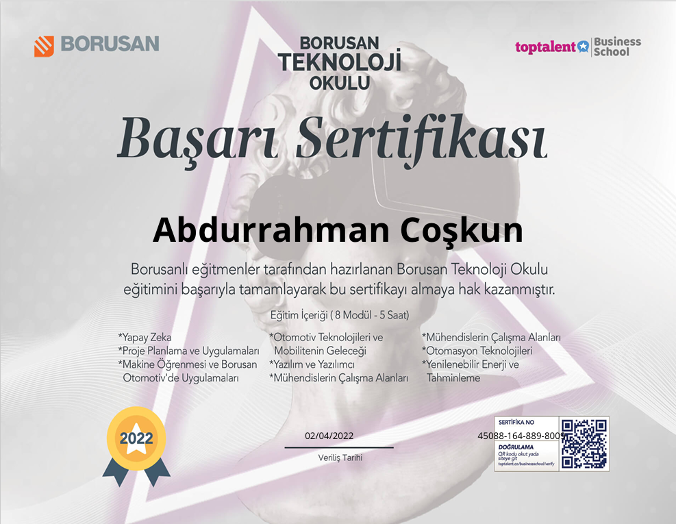 Golang Sertifikası